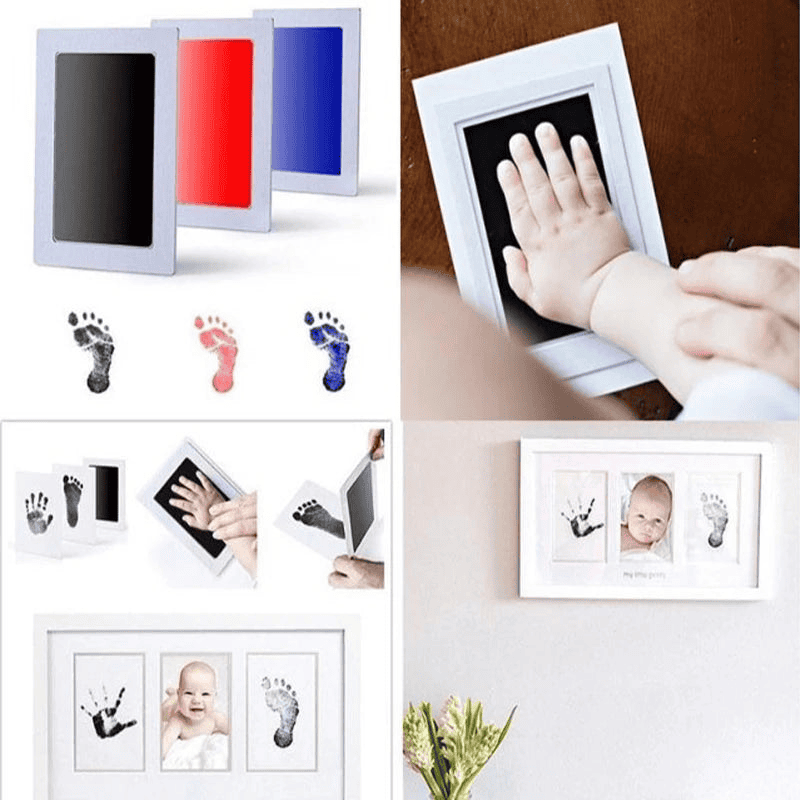 DIY Kit for Souvenir Feet/Handprints on white background Multivariant