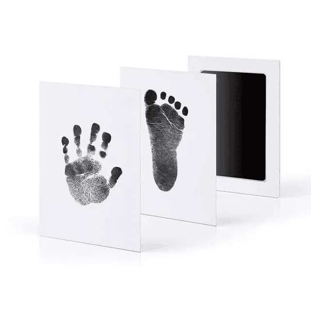 DIY Kit for Souvenir Feet/Handprints on white background Multivariant