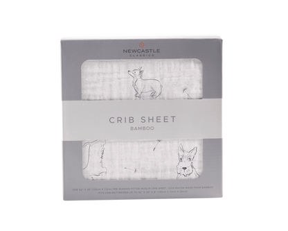 Corgi Bamboo Muslin Crib Sheet