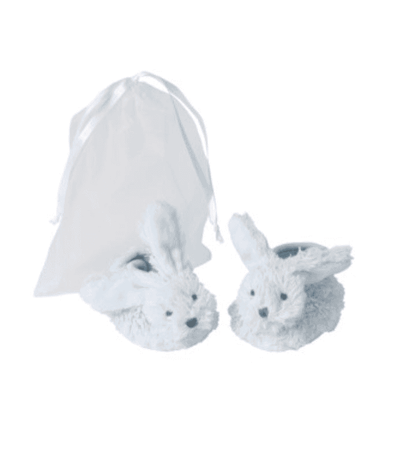 Blue Rabbit Richie Slippers in organza bag by Happy Horse