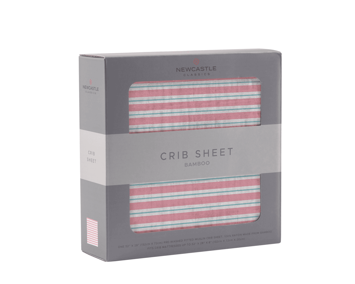 Candy Stripe Bamboo Muslin Crib Sheet