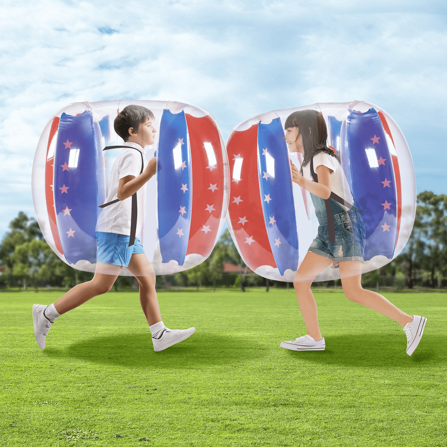 BumperBlitz™ Sumo Zorb Balls 2-Pack - Inflatable Fun for Kids & Teens