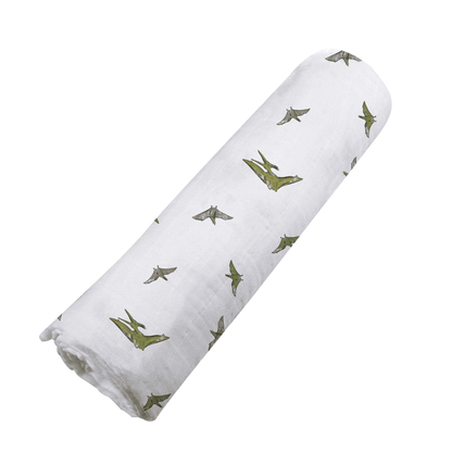 Pteranodon Cotton Muslin Swaddle