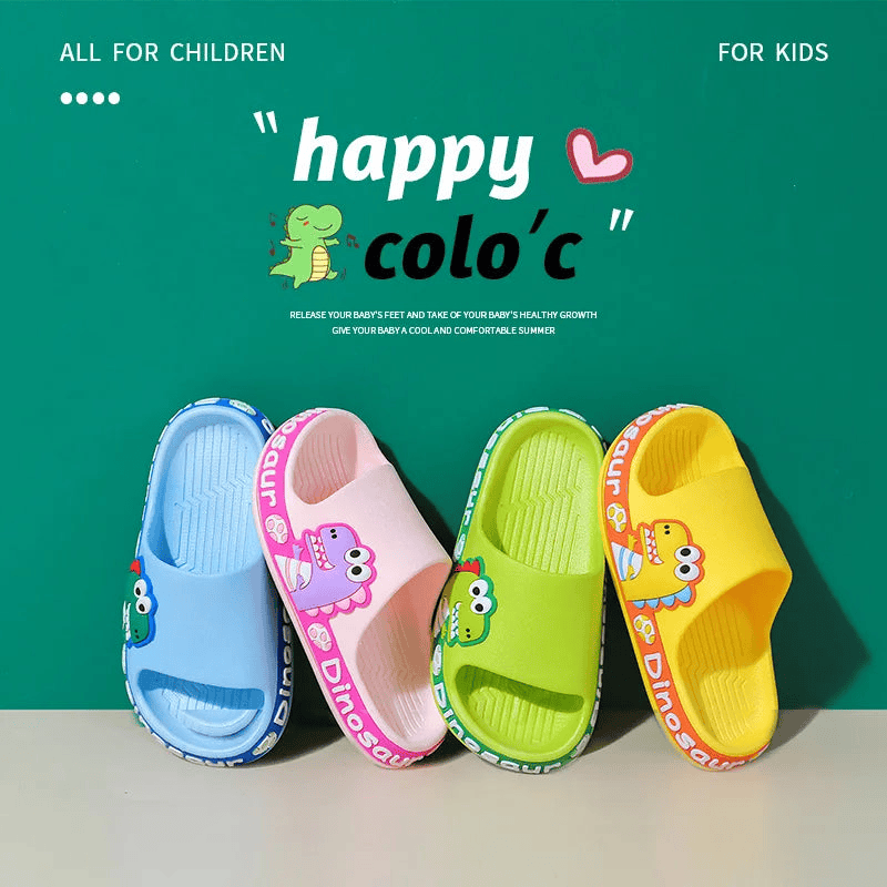 Non-slip Rubber Slippers Dinosaur for Children Multi-variant