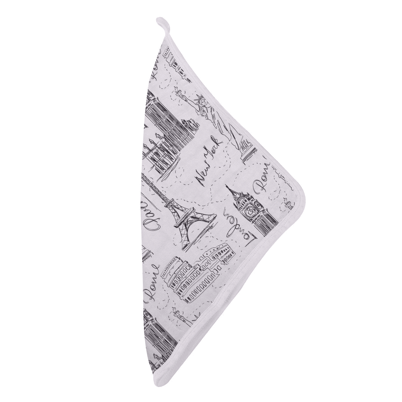 London, Paris, New York Washcloth Set