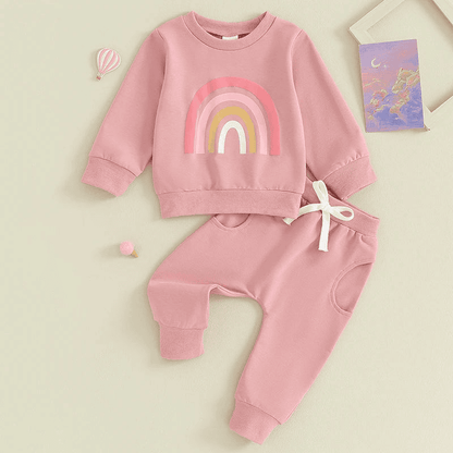 Pants and Sweatshirt Set with Rainbow Multivariant