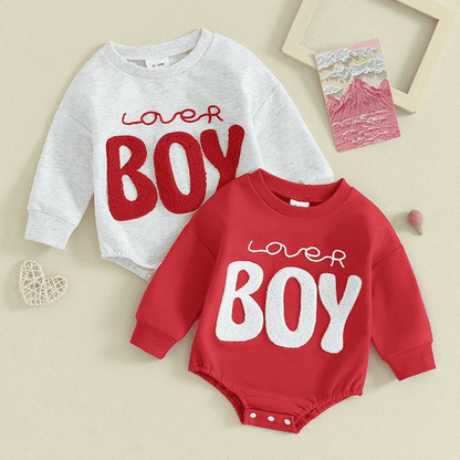 Sweatshirt with Romper Closure "Lover Boy"