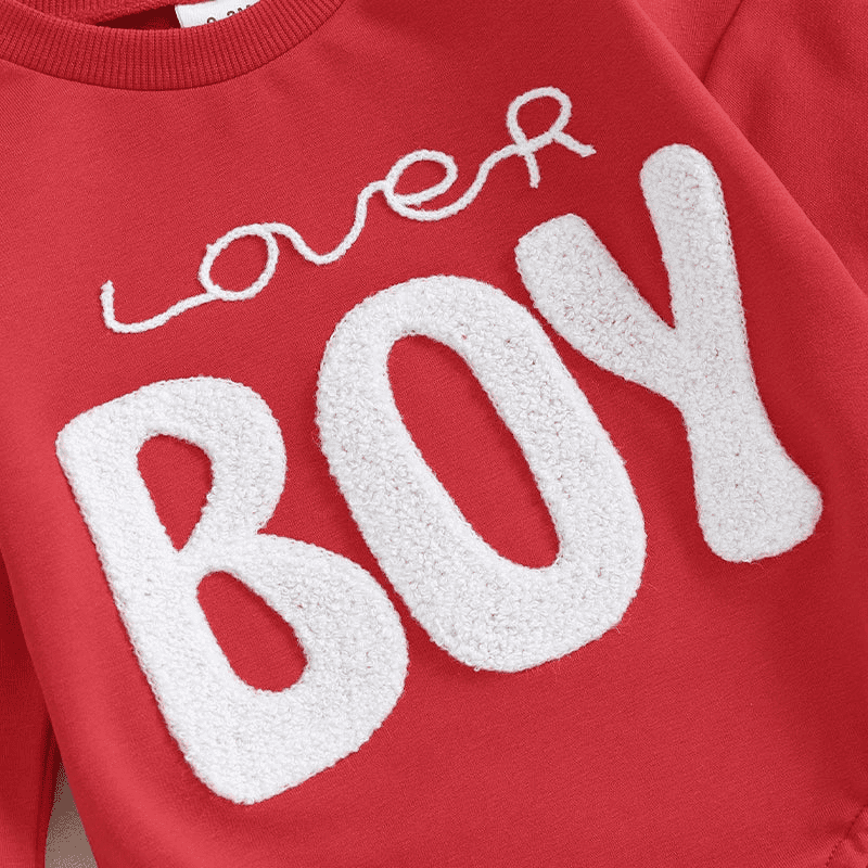 Sweatshirt with Romper Closure "Lover Boy"