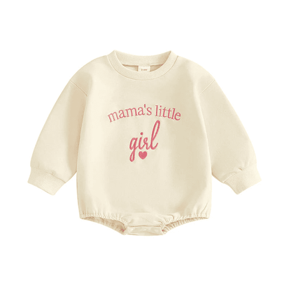 Sweatshirt with Romper Closure "Little Girl"