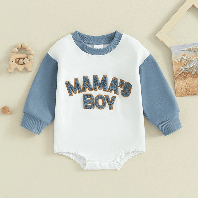 Mama's Boy Cozy Romper Sweatshirt