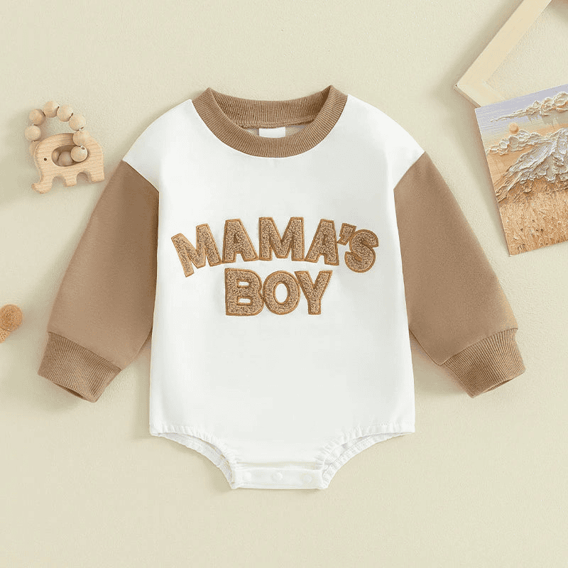 Mama's Boy Cozy Romper Sweatshirt