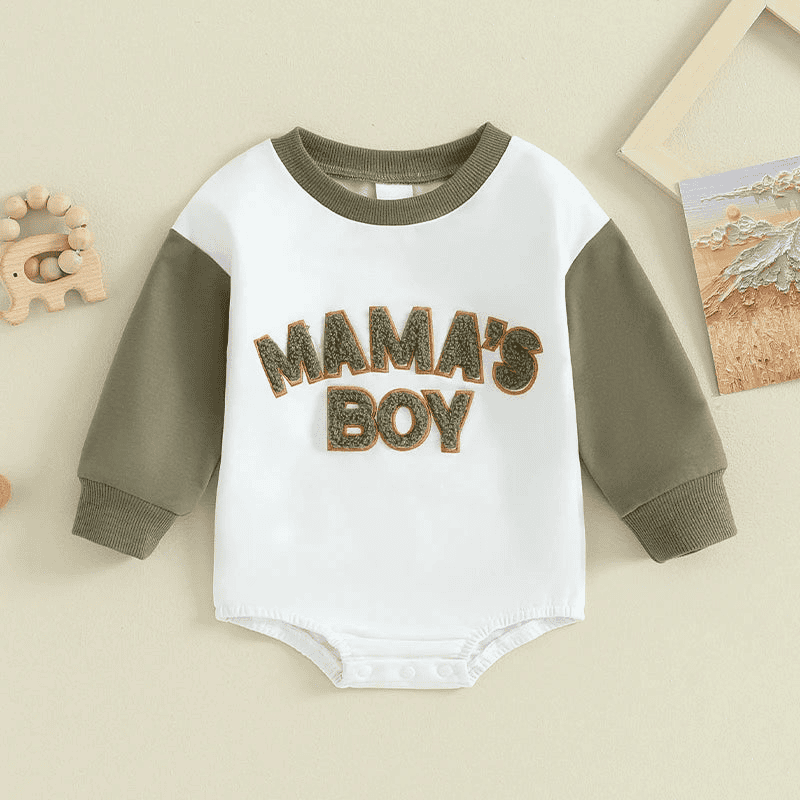 Mama's Boy Cozy Romper Sweatshirt