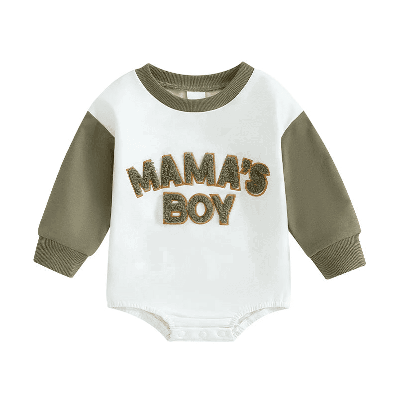 Mama's Boy Cozy Romper Sweatshirt