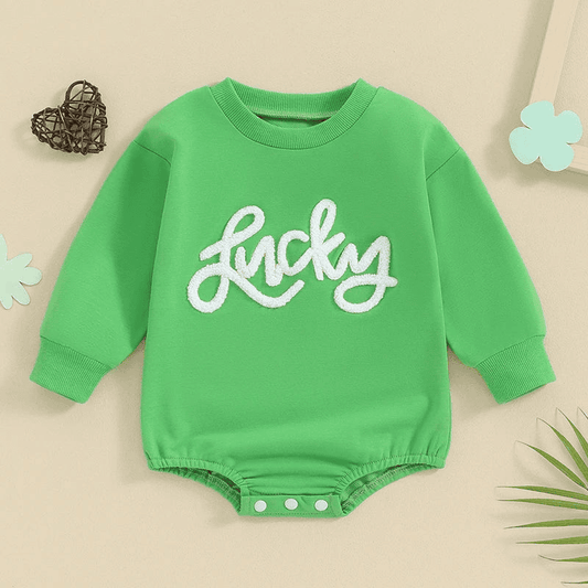 Sweatshirt with Romper Closure "Lucky"