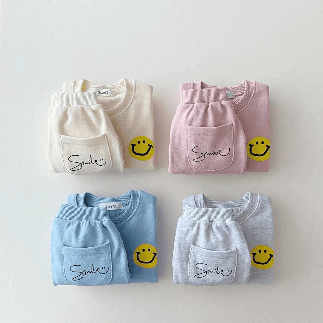 Pants and Sweatshirt Set with Smile Multivariant