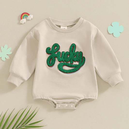 Sweatshirt with Romper Closure "Lucky"