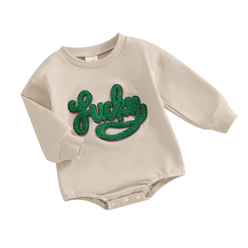 Sweatshirt with Romper Closure "Lucky"