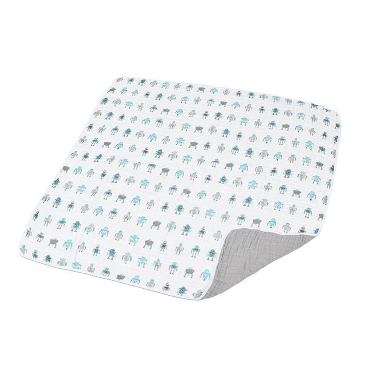 Robots Cotton Muslin Newcastle Blanket