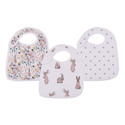 Wildflowers Snap Bibs Set of 3