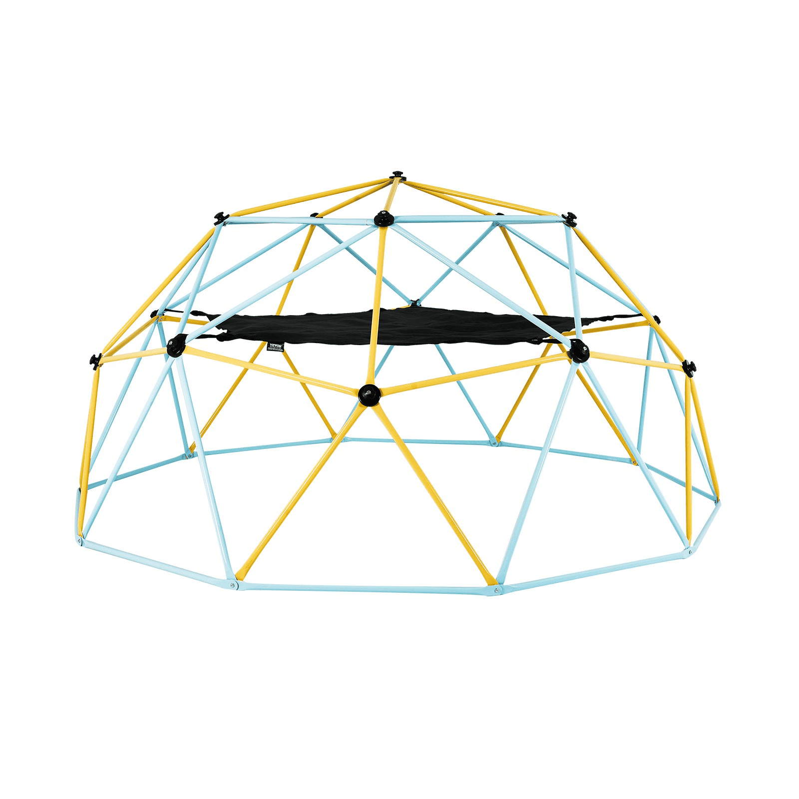 VEVOR Climbing Dome, for Kids 3 to 10 Years Old,10FT Geometric Dome Climber with Hammock and Swing,  Jungle Gym Supports 750LBS and Easy Assembly, with Climbing Grip, Outdoor Backyard Play Equipment