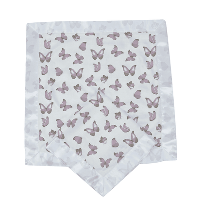 Winsome Butterflies Cotton Muslin Security Baby Blankie