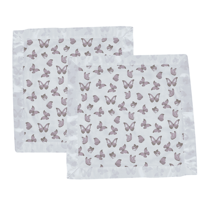 Winsome Butterflies Cotton Muslin Security Baby Blankie