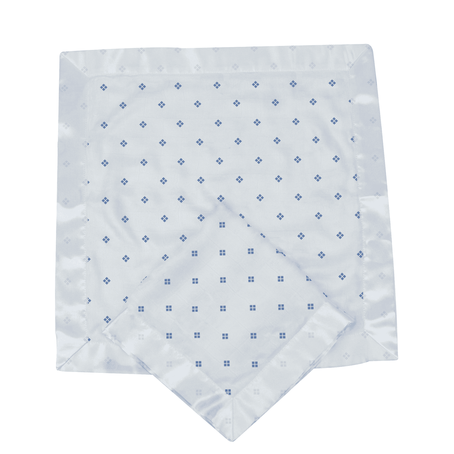 Periwinkle Diamond Polka Dot Bamboo Newcastle Blankie