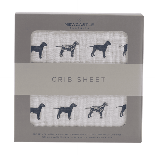 Dalmatian Cotton Muslin Crib Sheet