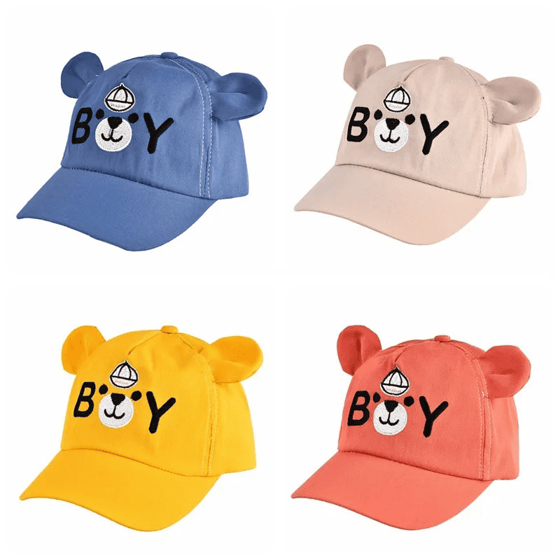 Summer cap with fun animals for children multivariant