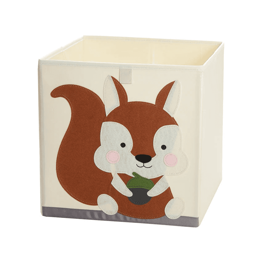 Squared Foldable Storage Box with Animals Multivariant