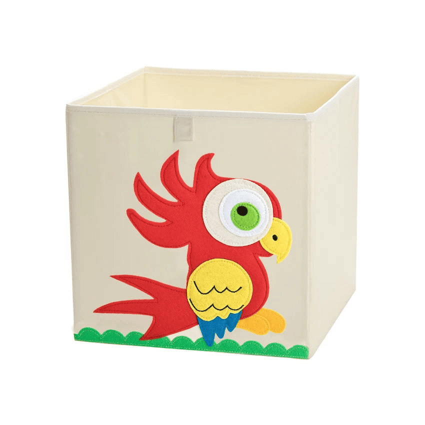 Squared Foldable Storage Box with Animals Multivariant