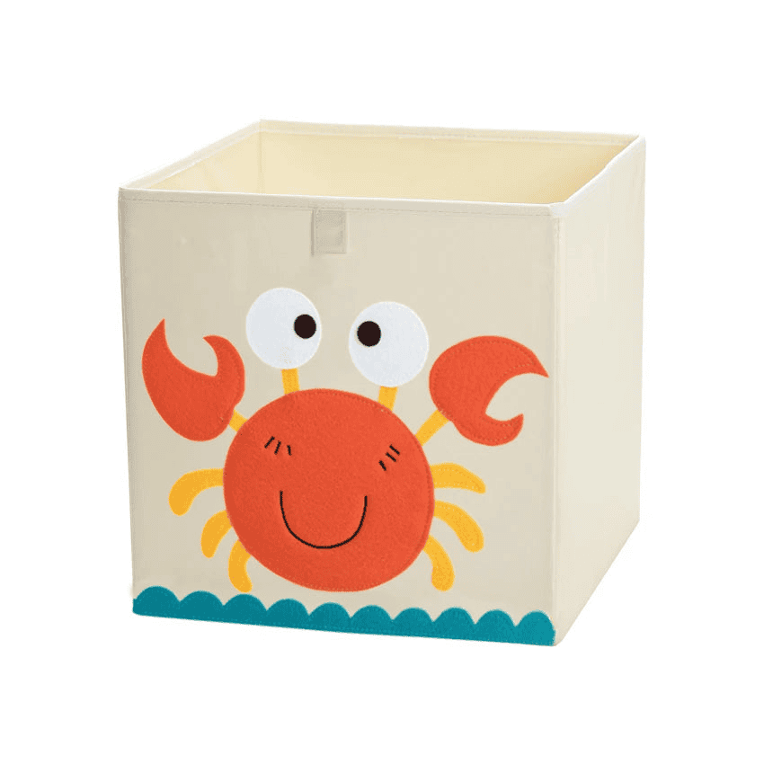 Squared Foldable Storage Box with Animals Multivariant