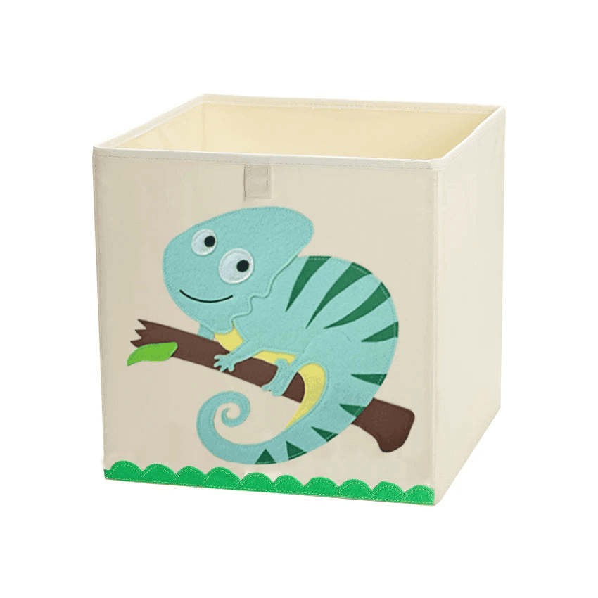 Squared Foldable Storage Box with Animals Multivariant