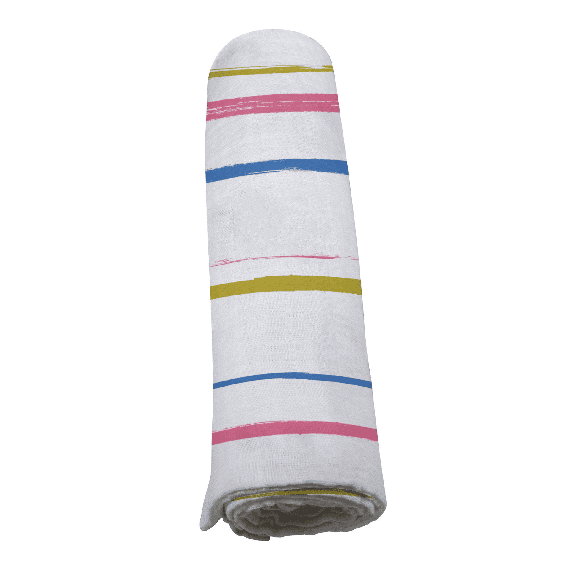 Watercolor Stripe Cotton Muslin Swaddle