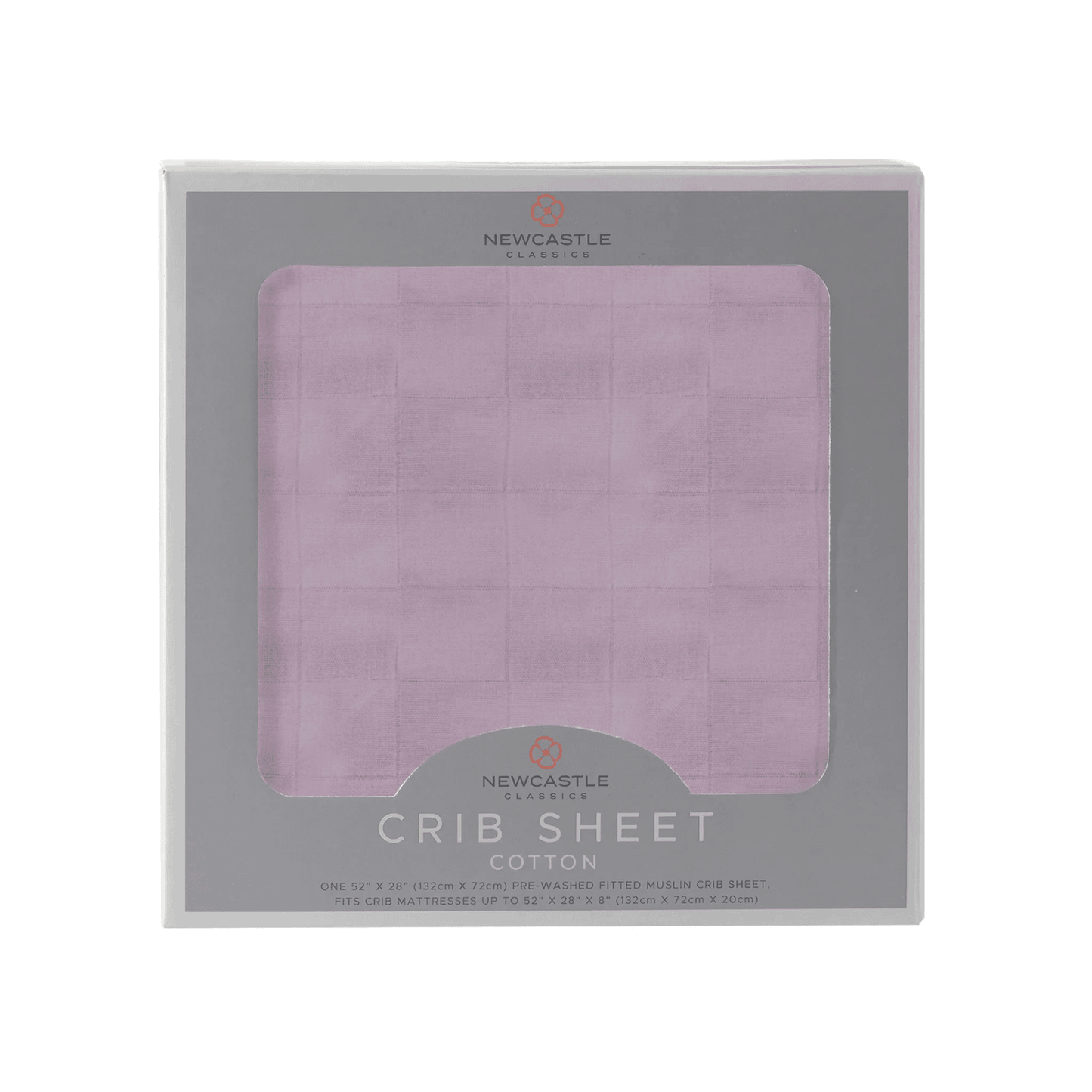 Orchid Lavender Cotton Crib Sheet