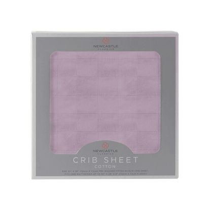 Orchid Lavender Cotton Crib Sheet