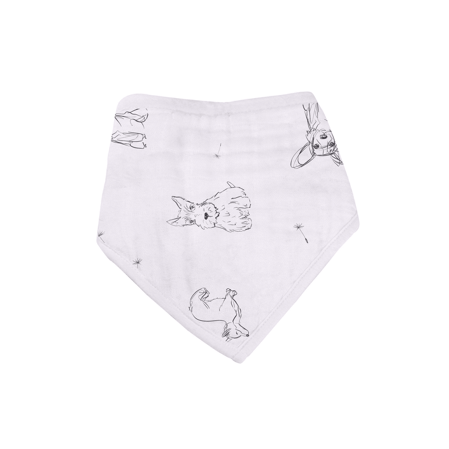 Dandelions Bamboo Bandana Bib 4PK