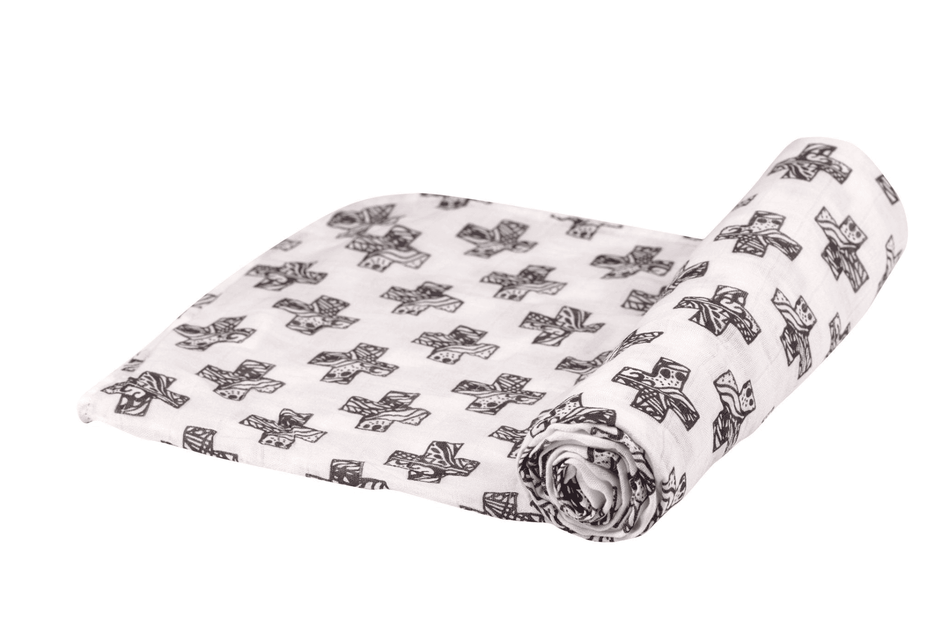 Nordic Stamp Bamboo Muslin Swaddle