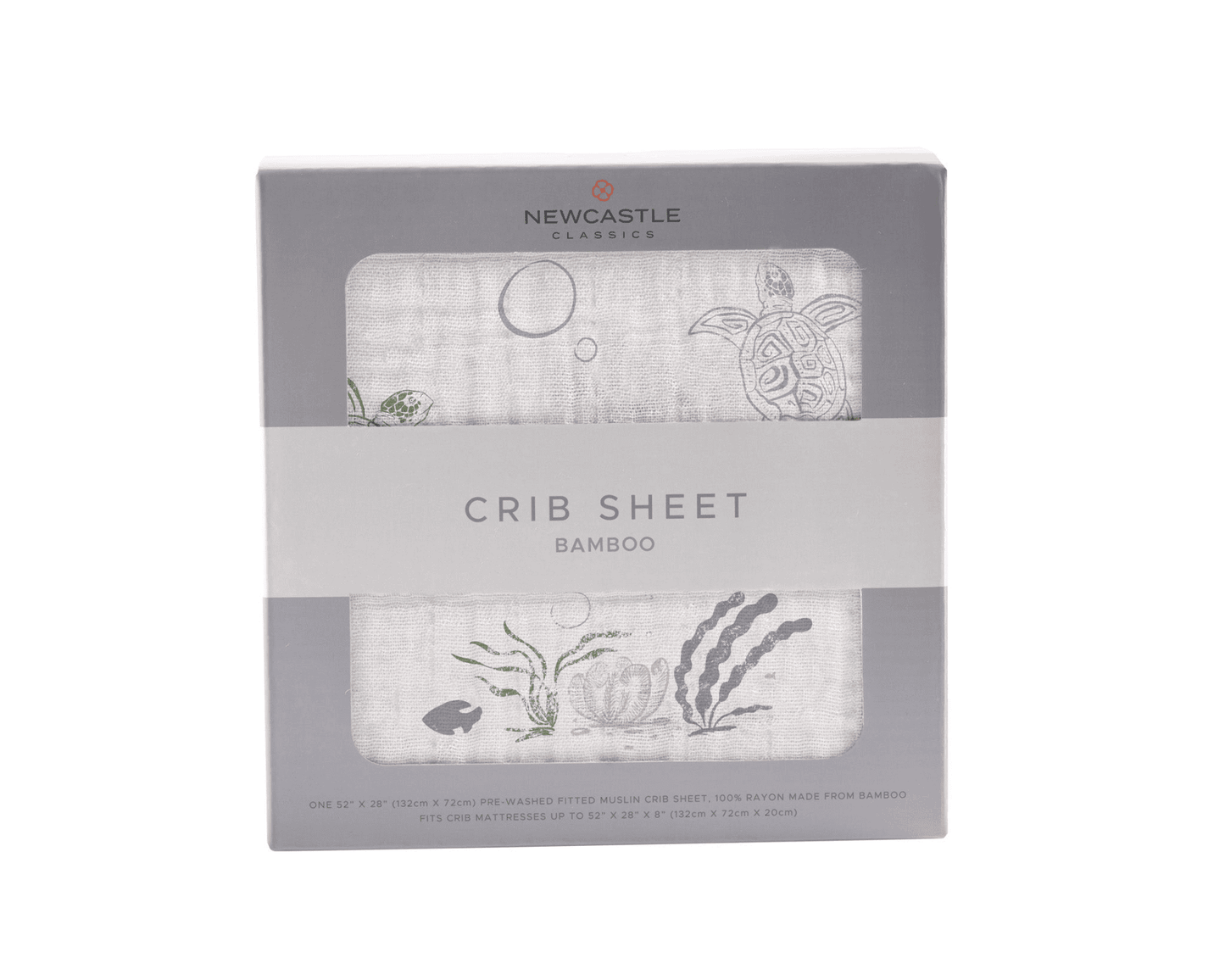 Turtles Bamboo Muslin Crib Sheet