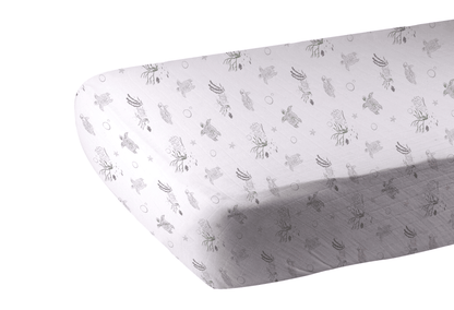 Turtles Bamboo Muslin Crib Sheet