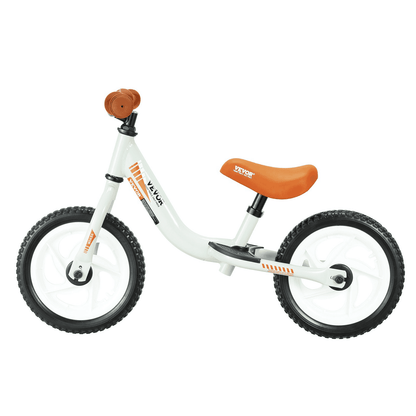 VEVOR Toddler Balance Bike, 12" Lightweight Aluminum Alloy Kids Bike with Adjustable Seat & Handlebar, EVA Foam Tires, No Pedal Kids Balance Bicycle Gift for 1-5 Years Boys Girls, 55LBS Support