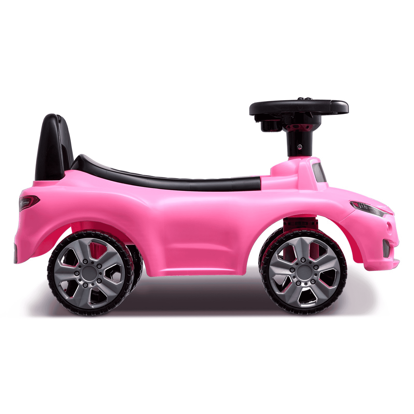 VEVOR Ride On Push Car for Toddlers, Ages 1-3, Ride Racer, Sit to Stand Toddler Ride On Toy, Classic Kids Ride On Car with Music Steering Wheel & Under Seat Storage, Ride On Toy for Boys Girls, Pink