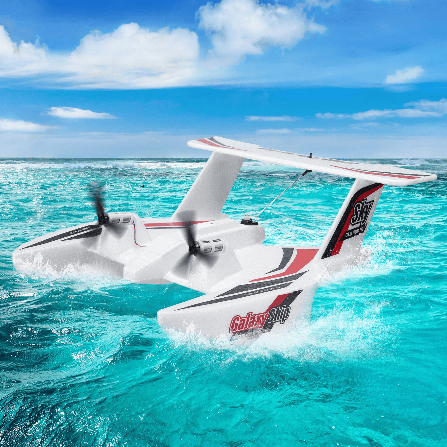 VEVOR RC Airplane Amphibious EPP Foam RC Plane Toy with 2.4 GHz Remote Control