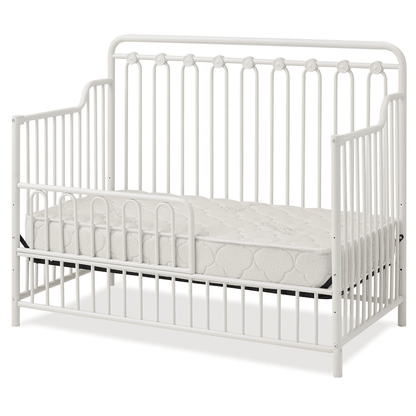 Baldwin 4 in 1 Convertible Full Sized Metal Crib in Alabaster White