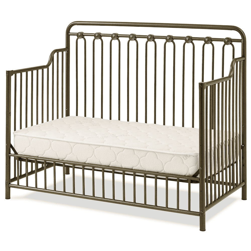 Baldwin 4 in 1 Convertible Full Sized Metal Crib in Golden Nuggest