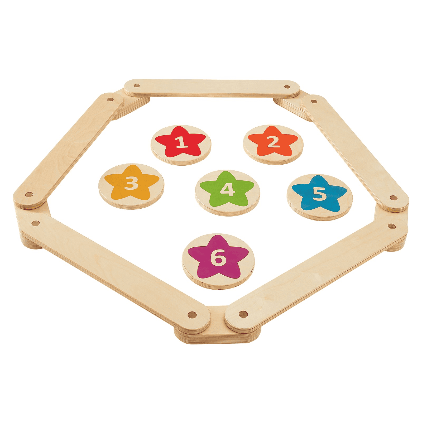 VEVOR Kids Balance Beam Stepping Stones Gymnastics Children Balance Board 6 PCS