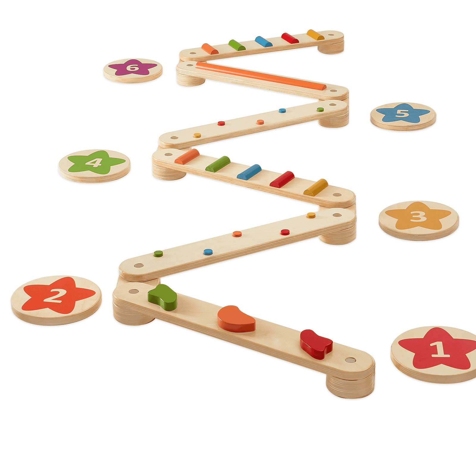 VEVOR Kids Balance Beam Stepping Stones Gym Obstacle Children Balance Board 6PCS