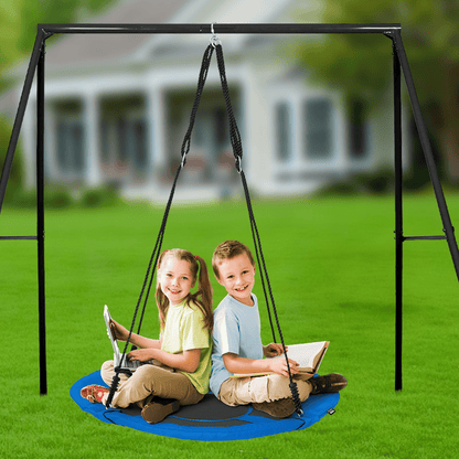 VEVOR Tree Swing 40 In Saucer Swing 750lbs Weight Capacity 900D Oxford Blue