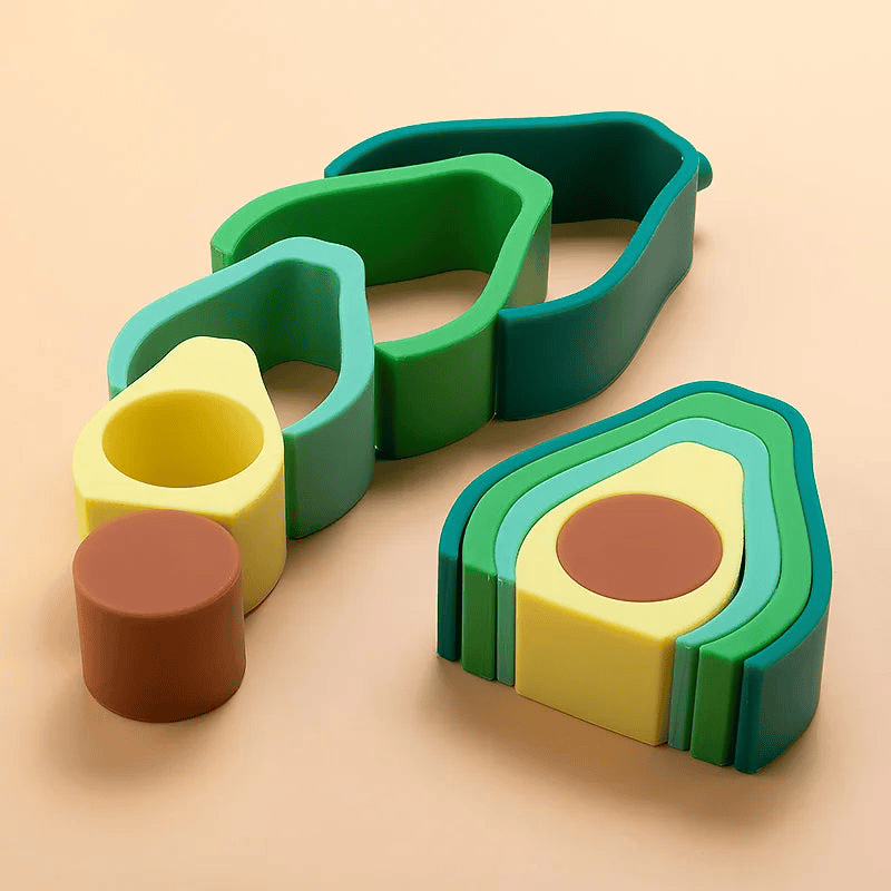 Silicone Stacking Toys Fruit for children multivariant