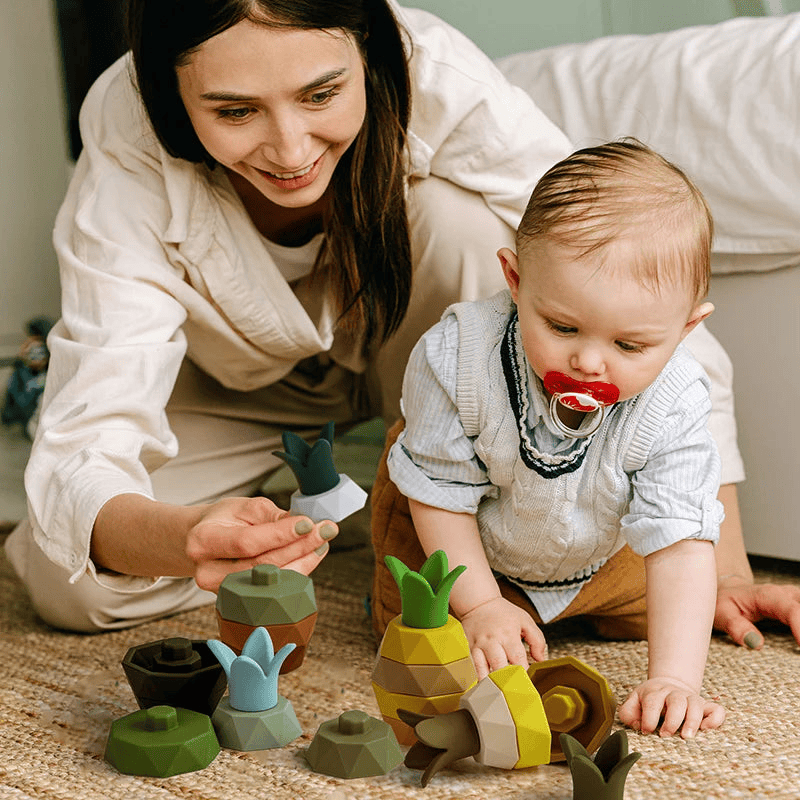 Silicone Stacking Toys Fruit for children multivariant